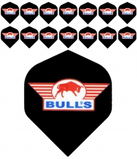 Bull's One Colour Powerflite - Solid Bull's Logo (Red) 5PACK